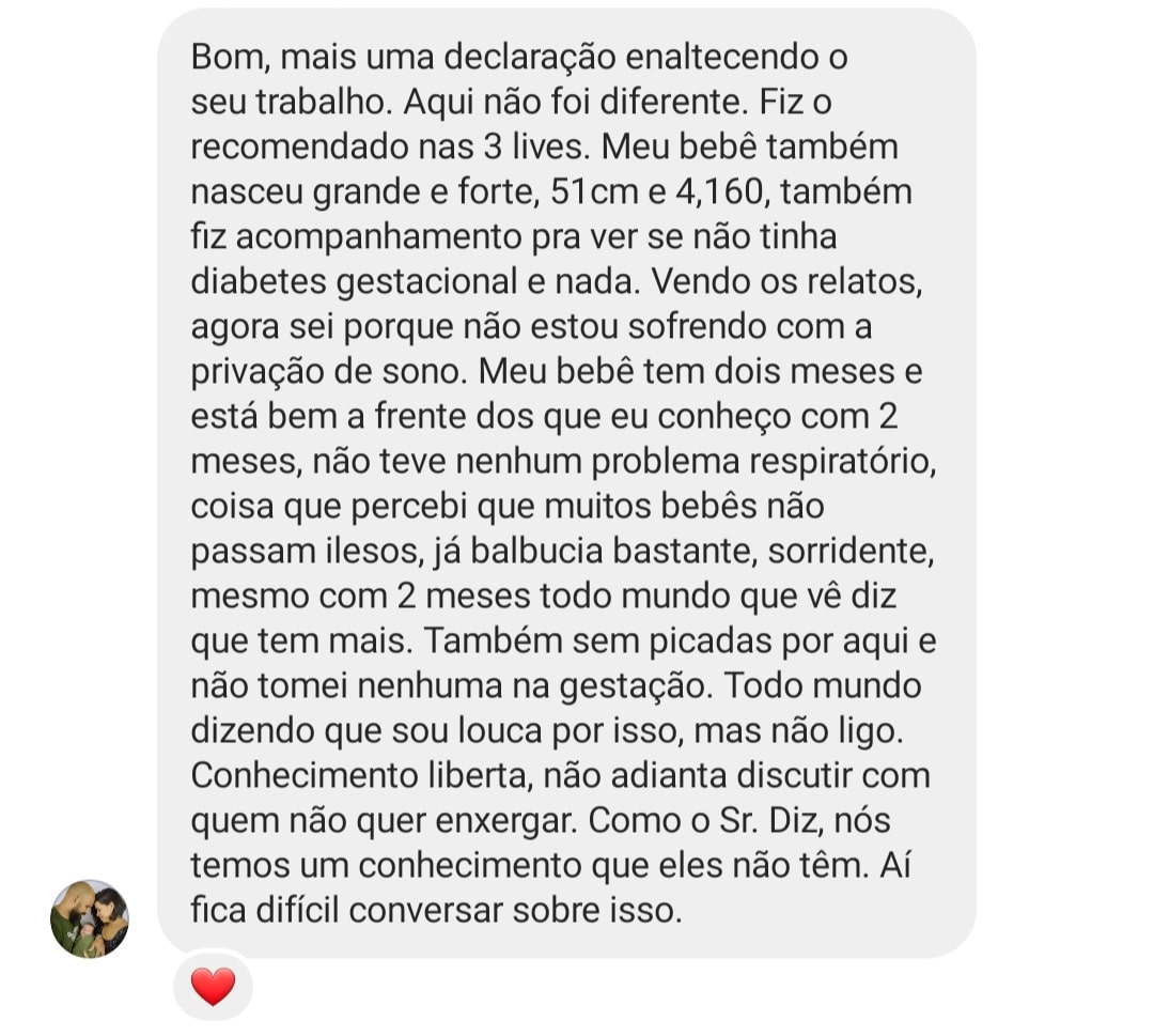 Depoimento — Energia · Metabolismo